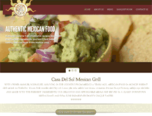 Tablet Screenshot of casadelsolmexicangrillmuncie.com